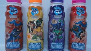 4 Surprise Yogurt Justice League Yogo Premio4 Yogures Sorpresa La Liga de la Justicia Yogo Premio [upl. by Zwart938]