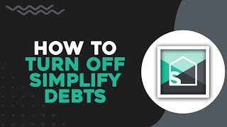 How to Turn off Simplify Debts in Splitwise Quick Tutorial [upl. by Leissam]