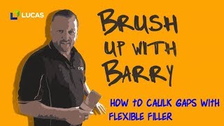 How to Caulk Gaps Using Flexible Filler  Tutorial [upl. by Ennasus]