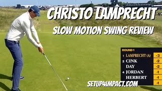 Christo Lamprecht  Slow motion swing review  2023 Open Championship Amateur [upl. by Amsirac]