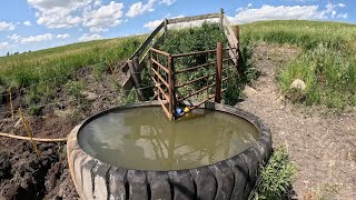 Restoring 100 Year Old Spring Fed Water Tank satisfying [upl. by Anifares]