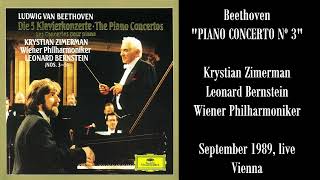 Beethoven Piano Concerto nº 3  Krystian Zimerman Leonard Bernstein Vienna Philharmonic Orchestra [upl. by Simonetta]