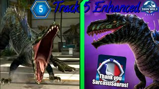 ALBERTOSPINOS TRACK 5 ENHANCED Revised Jurassic World Alive 3030c [upl. by Nanis]