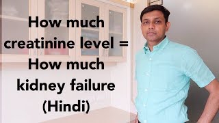 How much creatinine level  How much kidney failure  Hindi [upl. by Carvey]