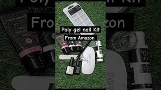 Poly gel 💅nail kit from Amazon nailart nailextension polygelnailkit polygelnailsdesigns [upl. by Annahsat703]