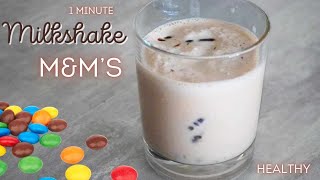 MILKSHAKE MampMS EN 1MIN  highprotein  easyrecipe  healthy [upl. by Gifford187]