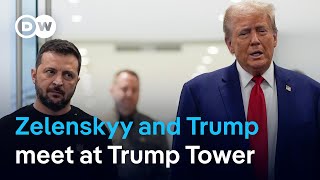 Zelenskyy meets Trump seeking bipartisan support  DW News [upl. by Emyam]