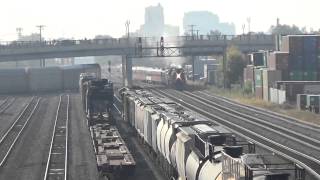 Railfanning at 35th Ave Yardwaiting for the Milwaukee Road 261 SD60Ms B408s and more [upl. by Daniela451]