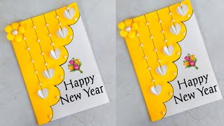 Greeting card for new year 2024new year card easyCard making idea for new yearhappy new year card [upl. by Nennerb307]