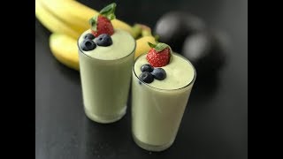 Avocado banana smoothie [upl. by Aseuqram966]