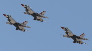 US Air Force Thunderbirds practice over Las Vegas ✈️🎲 [upl. by Plafker]