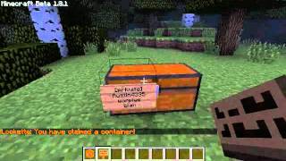 Minecraft Lockette Plugin  Making Chests Private [upl. by Taddeo574]