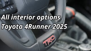 Interior Allnew Toyota 4Runner 2025  TRD [upl. by Ggerg]