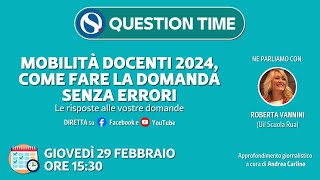 Mobilità docenti 2024 come fare la domanda senza errori [upl. by Kampmeier]