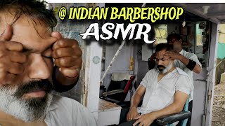 Best Head massage  Indian Street Barbershop Birds chirping Asmr  Releif Anxiety n Stress [upl. by Lorain914]