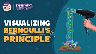 Visualizing Bernoullis Principle Experiment at Home  Science Experiments at Home  YTShorts [upl. by Hannasus949]