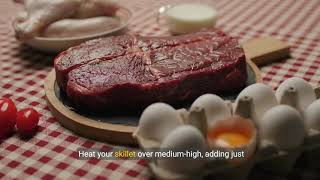 How to cook top sirloin steak in a pan [upl. by Eiddet]