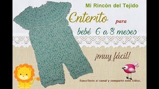 ENTERITO MONO BEBE a CROCHET paso a paso tutorial  CROCHET BABY OVERALL step by step tutorial [upl. by Edmanda]