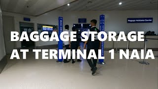 Luggage Storage in Terminal 1 of Ninoy Aquino International Airport NAIA [upl. by Eevets]