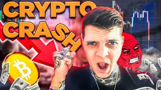 Bitcoin Crash LiveCrypto market Crash quotWATCH BEFORE YOU TRADEquot 24 HOURS CRYPTO LIVE [upl. by Mercado]