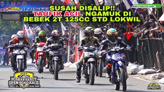 LAGILAGI PEMUDA INI NGAMUKK‼️BEBEK 2T 125CC STD LOKWIL PORKAB ROADRACE GARUT 2024 [upl. by Fabria]