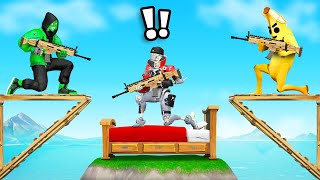 Playing BED WARS VS Jelly and Crainer In Fortnite [upl. by Dorren]