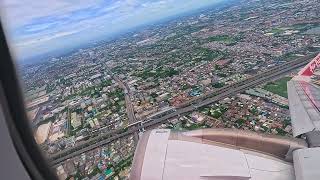 Thai Airasia Airbus A320 Take off from DMK 4 K [upl. by Nairot]