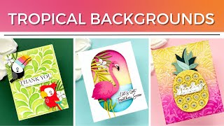 TROPICAL BACKGROUNDS Spellbinders May 2024 Clubs [upl. by Yelda547]