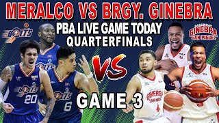 BRGY GINEBRA vs MERALCO Game 3 Quarterfinals  Live Full Game Today  September 30 2024 [upl. by Debbi]