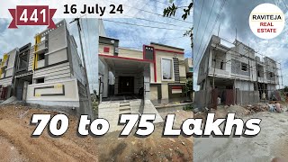 Video No441  70 to 75 lakhs budget  3 houses in 1 video  near ECIL Hyderabad [upl. by Medor]