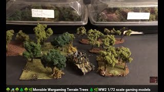 🌳🚜🌿 Movable Wargaming Terrain Orchard Trees 🌲🌿WW2 172 scale gaming models Nimrod tank diorama 🌱🚜🌳 [upl. by Stickney]