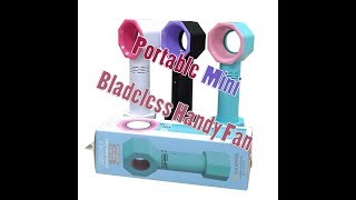 ZERO 9 Portable HandHeld Mini Bladeless Handy Fan [upl. by Natan]