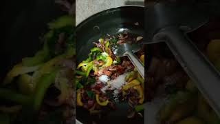 Capsicum 🫑 rice 😋 recipe subscribe 👈our channel 🙏friends 🙏 [upl. by Anneg]