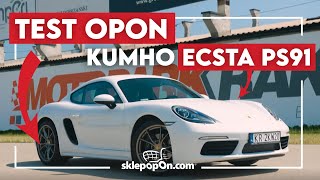 Testujemy opony Kumho Ecsta PS91 w Porsche 718 Cayman [upl. by Alcott708]