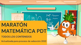 Maratón TODOS LOS CONTENIDOS Matemática PDT [upl. by Elirpa]