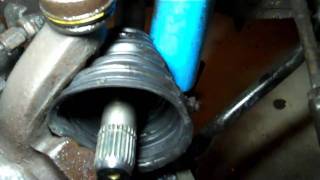 Saab 900 turbo 1988 USA CV joint repack and new boot [upl. by Skardol]