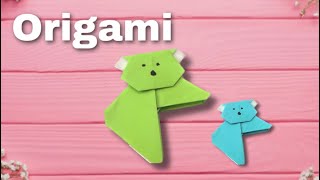 Origami 👉Kağıttan Koala Ayraç Yapımı [upl. by Norraf]