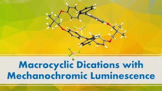 Macrocyclic Dications with Mechanochromic Luminescence [upl. by Aenat438]