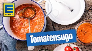 Tomatensugo  Italienische Tomatensoße mit Kräutern Karotten und Staudensellerie [upl. by Philemon]