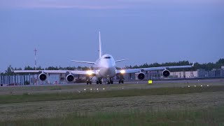 Boeing 7474B5F Kalitta Air take off from EPRZ RzeszówJasionka [upl. by Ecad]