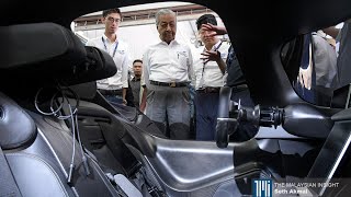 Dr Mahathir takes a ride in the worlds fastest electric car [upl. by Llirred]