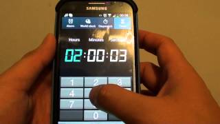 Samsung Galaxy S4 How to Set an Alarm Timer [upl. by Marilla]