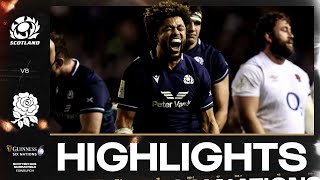 HIGHLIGHTS  🏴󠁧󠁢󠁳󠁣󠁴󠁿 SCOTLAND V ENGLAND 🏴󠁧󠁢󠁥󠁮󠁧󠁿  2024 GUINNESS MENS SIX NATIONS RUGBY [upl. by Bronson]