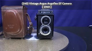 140 Vintage Argus Argoflex EF Camera  1949 [upl. by Okihcim]