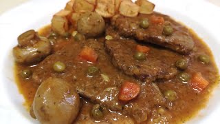 🍽️ TERNERA EN SALSA TRADICIONAL PARA MOJAR PAN 🥖BEATRIZ COCINA [upl. by Htiekram756]