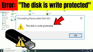 Remove quotWrite Protectionquot from USB Pendrive  quotThe disk is write protectedquot [upl. by Eetak388]