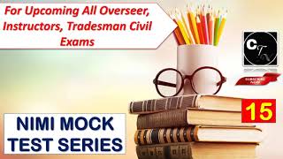 NIMI MOCK TEST SERIESFIRST SEMESTER ITI DRAUGHTSMAN CIVILENGG DRAWINGCIVIL ENGINEERING EXAMS [upl. by Ahsikad379]