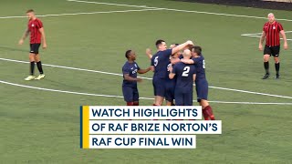 Impressive Brize Norton overpower Leeming to win RAF Cup Final  HIGHLIGHTS [upl. by Lladnek]