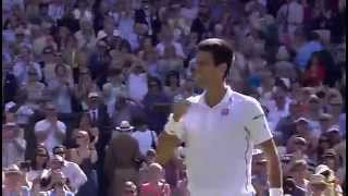 Match point Djokovic defeats Dimitrov  Wimbledon [upl. by Ardnalahs181]