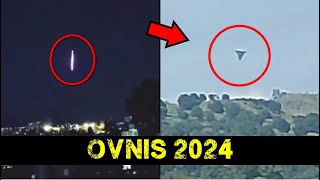 Los 7 MEJORES videos OVNI del AÑO 👽  OVNIS  2024 [upl. by Anyak]